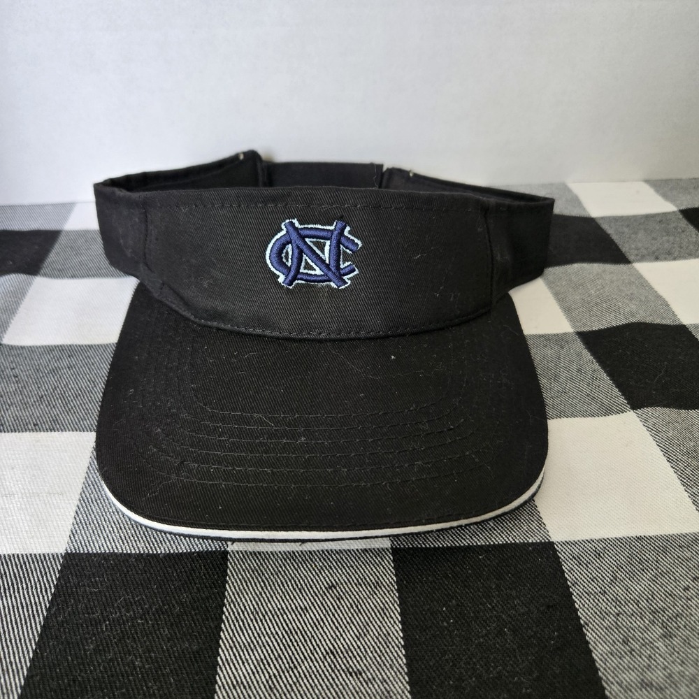 Carolina Tar Heels UNC Sun Visor Cap Black Tennis Pickleball Adjustable Black